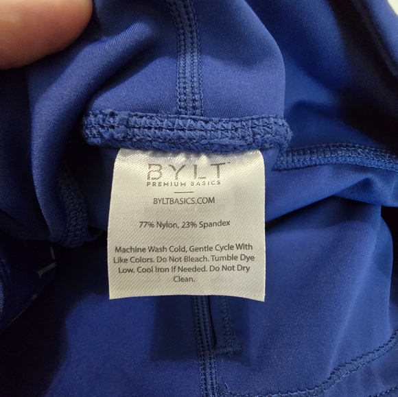 Bylt Basics Metta High Waist Legging In Energy Blue Women's XS Yoga Gym Workout - Picture 9 of 13